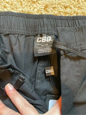 Men’s CSG black cargo pants